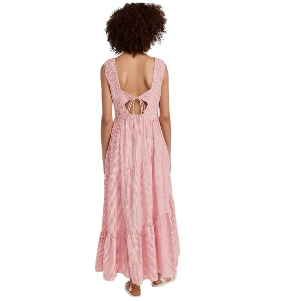 Free People - Juno Maxi Candy Stripper Sleeveless Dress Sz S